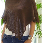 Cotton Lace Ponchette Free Knitting Pattern