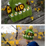 Cute Bee Hat Free Knitting Pattern