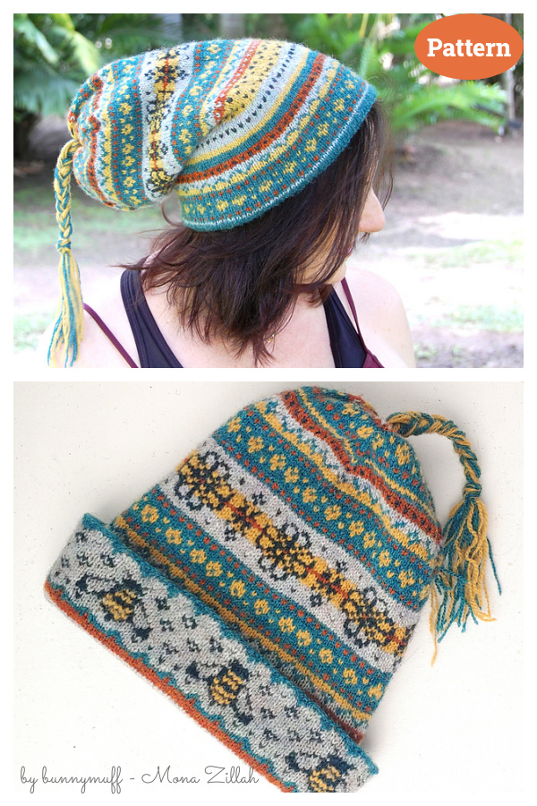 Dreaming of Wild Gardens Hat Knitting Pattern