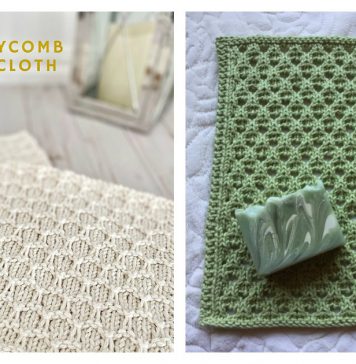 Honeycomb Dishcloth Free Knitting Pattern