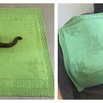 Alpha-cat Blanket Free Knitting Pattern
