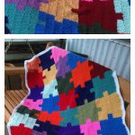 Autism Awareness Jigsaw Puzzle Afghan Free Crochet Pattern