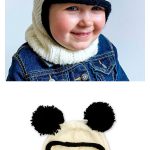 Double Pom Pom Balaclava Hat Free Knitting Pattern