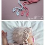 Popcorn Baby Bonnet Knitting Pattern