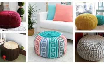 Floor Pouf Free Knitting Pattern and Paid
