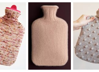 10+ Simple Hot Water Bottle Cover Free Knitting Patterns