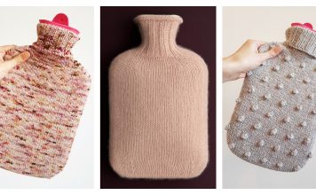 10+ Simple Hot Water Bottle Cover Free Knitting Patterns
