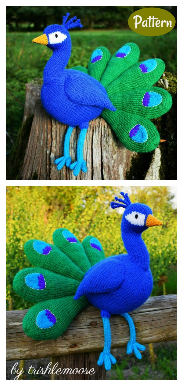 Awesome Peacock Knitting Pattern