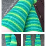 Basic Knee High Toe Up Socks Free Knitting Pattern