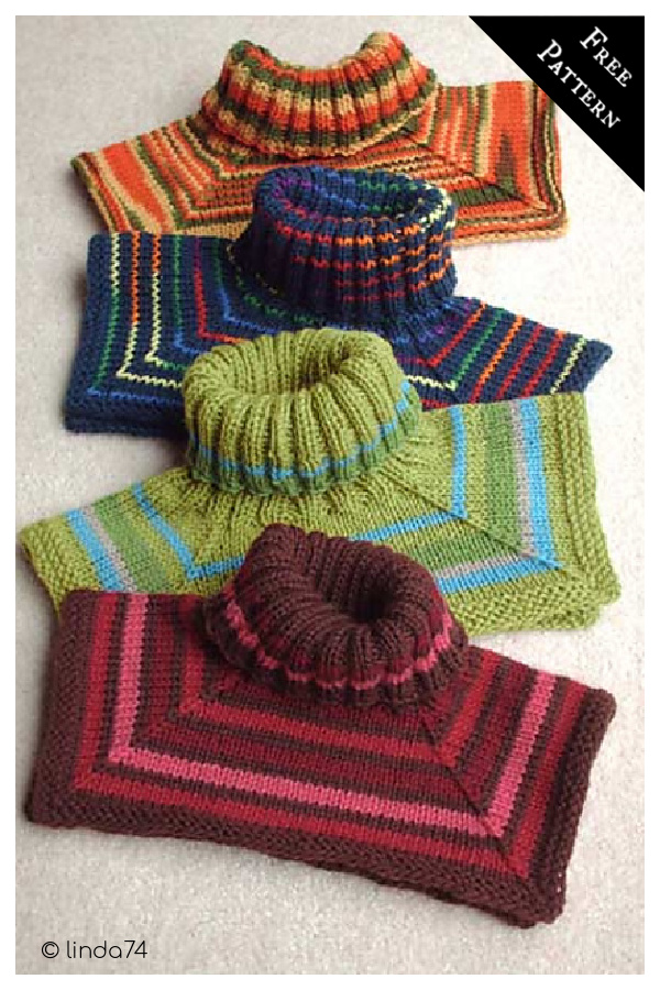 Basic Neck Warmer Free Knitting Pattern