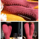 Clessidra Knee High Cable Socks Free Knitting Pattern