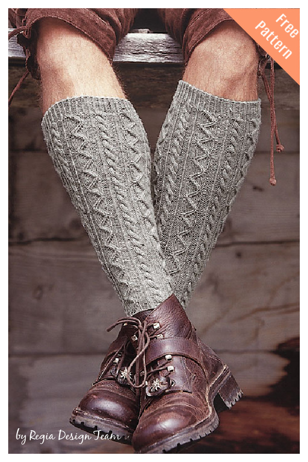 Drau Knee Socks Free Knitting Pattern