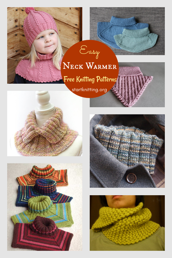 10 Easy Neck Warmer Free Knitting Pattern 