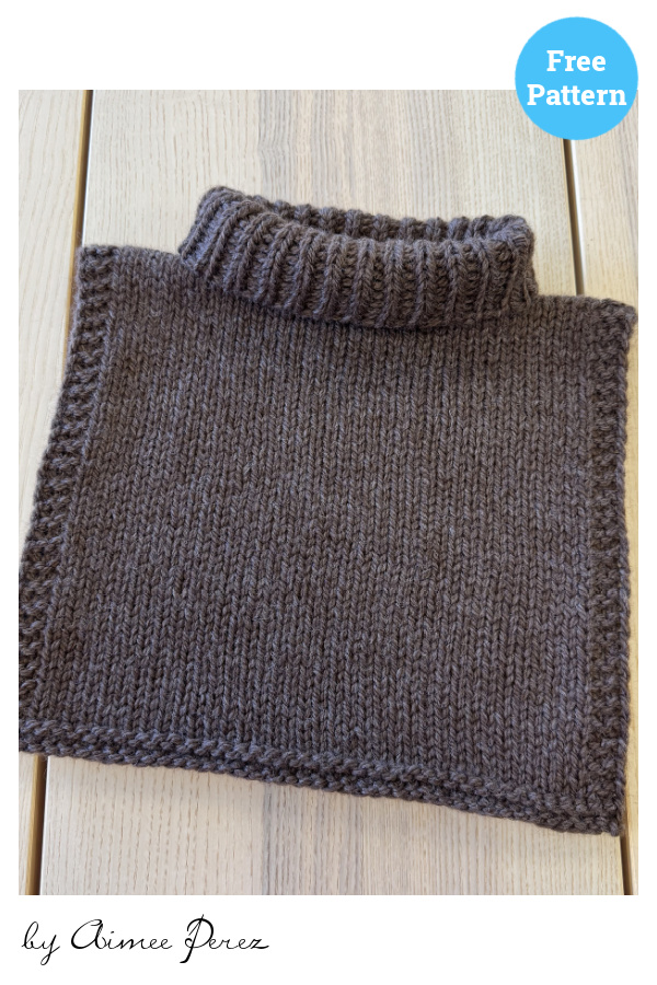 Grande Neck Warmer Free Knitting Pattern
