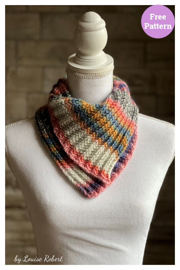 Passe-partout Cowl Free Knitting Pattern