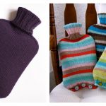 Simple Hot Water Bottle Cover Free Knitting Patterns
