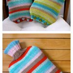 Simple Seamless Hot Water Bottle Cover Free Knitting Pattern