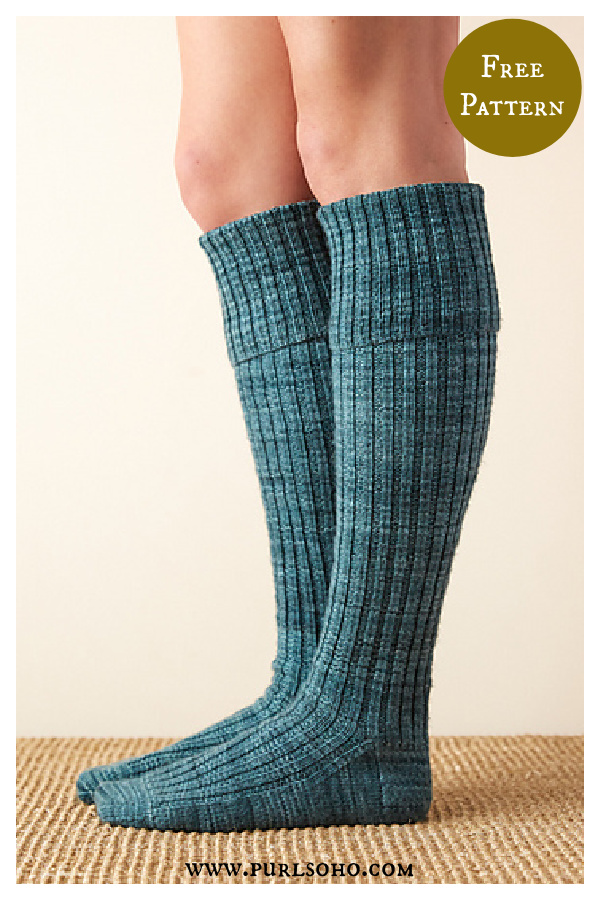 Very Long Socks Free Knitting Pattern 