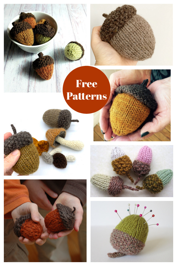 Acorn Free Knitting Pattern 