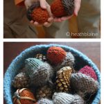 Acorn Ornament Free Knitting Pattern