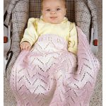 Baby’s Car Seat Blanket Free Knitting Pattern
