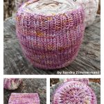 10 Yarn Cake Cozy Holder Free Knitting Pattern and Paid