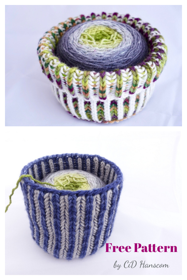 10 Yarn Cake Cozy Holder Free Knitting Pattern and Paid