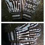 Halloween Skeleton Gloves Free Knitting Pattern