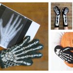 Halloween Skeleton Gloves Free Knitting Pattern