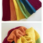 Rainbow Stroller Blanket Free Knitting Pattern