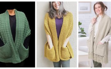 10+ Reader’s Wrap Pocket Shawl Knitting Patterns
