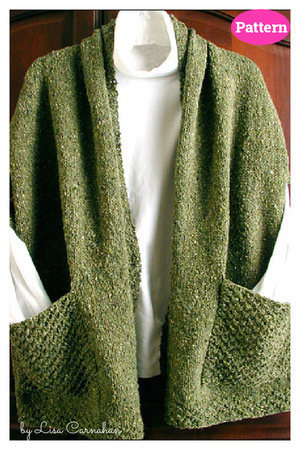 Read's Wrap with Pockets Knitting Pattern