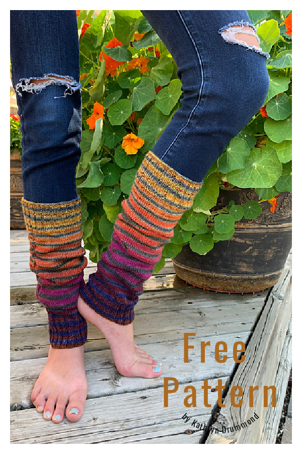 Squishy Stripey Legwarmers Free Knitting Pattern