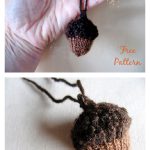 Tiny Acorn Free Knitting Pattern