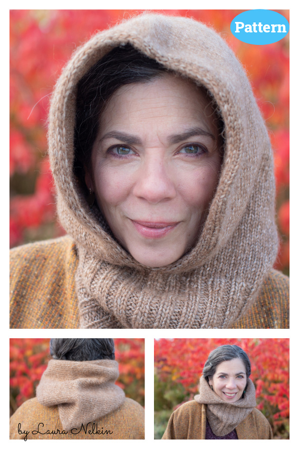 A Basic Hooded Cowl Knitting Pattern