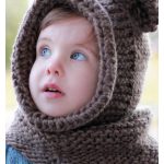 Bear Hooded Cowl Knitting Pattern