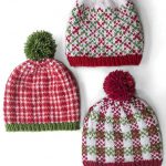 Christmas Plaid Hat Knitting Pattern