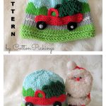 Christmas Tree Delivery Hat Knitting Pattern