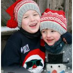 Double Trouble Christmas Hat Free Knitting Pattern