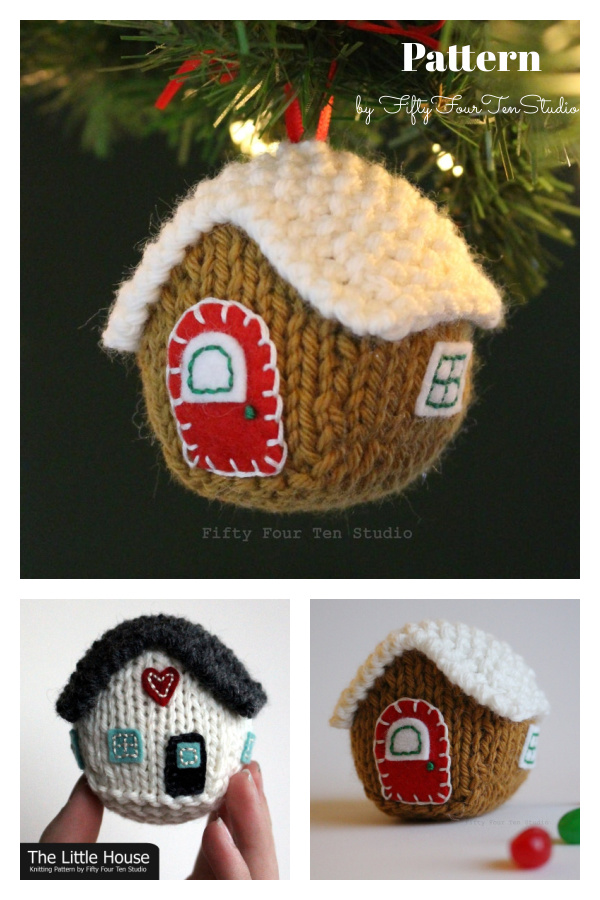 Gingerbread House Knitting Pattern