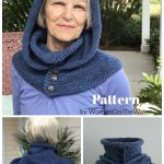 Hooded Double Cowl Knitting Pattern