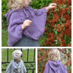 Hooded Poncho Knitting Pattern