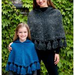 Just Me and Mom Ponchos Free Knitting Pattern