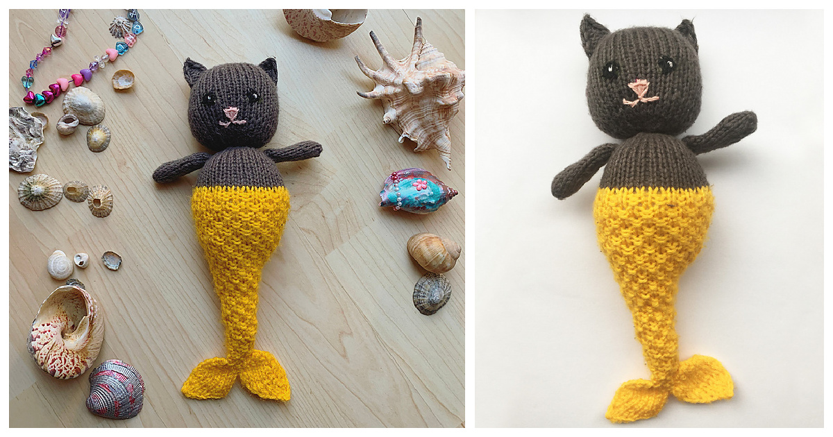 mermaid cat toy