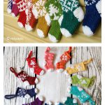 Mini Christmas Stocking Advent Calendar Free Knitting Pattern