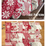 Mitten Garland Advent Calendar Free Knitting Pattern