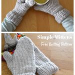 Simple Mittens Free Knitting Pattern