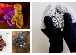 Simple Mittens Free Knitting Pattern