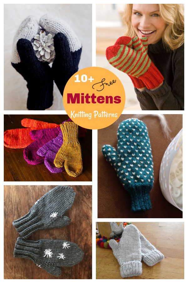 Simple Mittens Free Knitting Pattern 