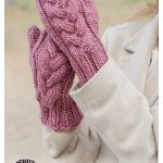Thistle Twist Mittens Free Knitting Pattern